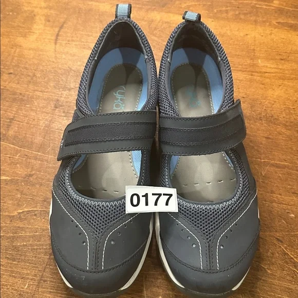 Ryka Charcoal Blue Echo Mary Jane Slip On Walking Sneakers with Strap Shoes - Picture 10 of 10